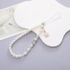 Small Fragrance Wind Pearl Mobile Phone Chain Small Flower Pendant Mobile Phone Lanyard Beaded Pendant Anti-drop Chain Female