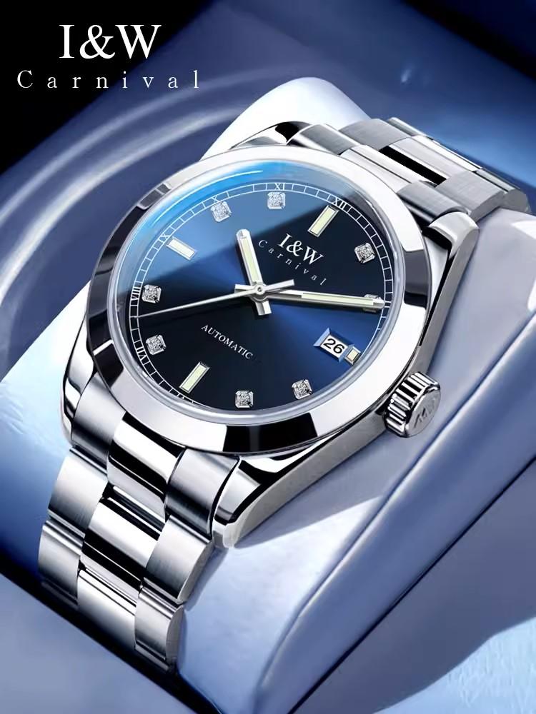 Japan Mechanical Movement IW New Men Automatic Watch for Men Luminous 50M Waterproof Sapphire Glass Watch Reloj Hombre