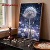 5D Frameless Pearl Painting Dandelion Diy Handmade Sticky Diamond Creative Canvas Art Painting Bedroom Decoration Living Room Hanging Painting