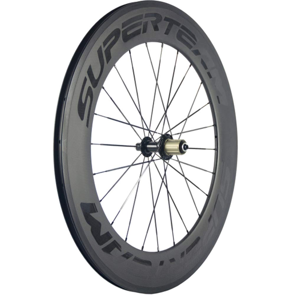 Windbrake Bike SUPERTEAM 88mm Carbonfaser-Räder 23mm 700c Drahtreifen-Radsatz