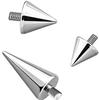 Stainless Steel Tapered Bone Screw for Clavicle, Lip, Nose, Ear - External Thread Accessory