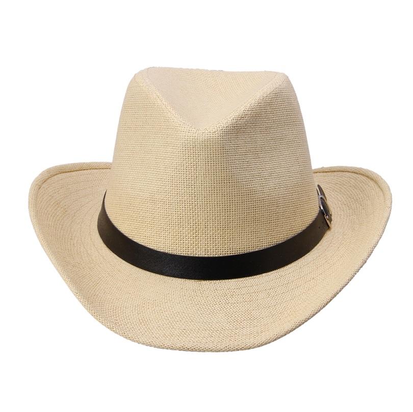 LNPBD Kimisohand New Hot Fashion 6 Colors Summer Men Straw Hat Cowboy Hat Men's Fashion Hot Sale