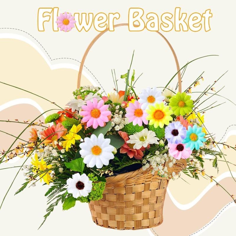 50/100 Stück Mini Gänseblümchen Künstliche Seidenblumenköpfe für Heimzimmerdeko Falsche Rose Pfingstrose DIY Kranz Muttertag Hochzeitsdekoration