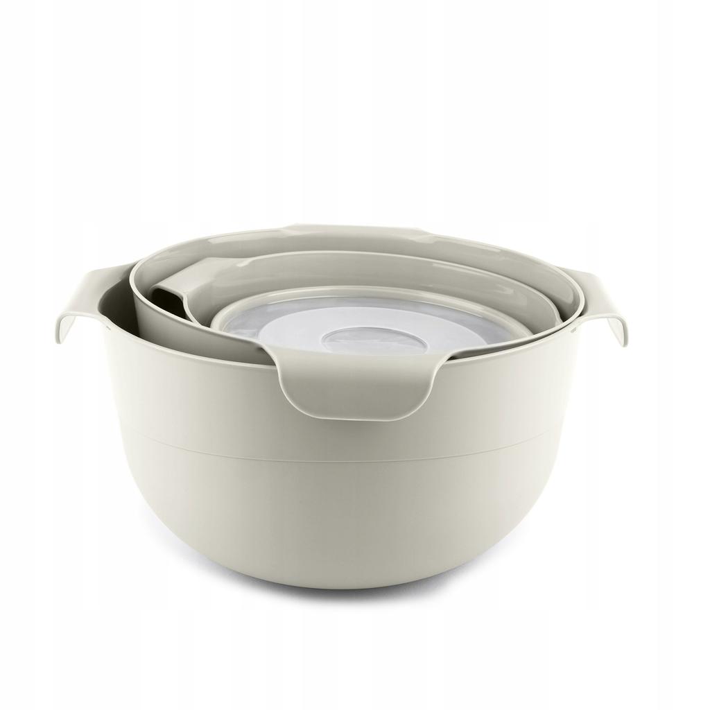 KADAX Set of 7 Kitchen Bowls + 3L Colander Plastic