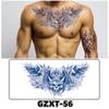 Waterproof Herbal Semi-Permanent Flower & Wings Sleeve Tattoo Sticker