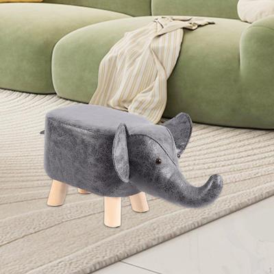 Adorable Animal Footstool Ottoman for Children - Cozy Bench Playroom or Bedroom