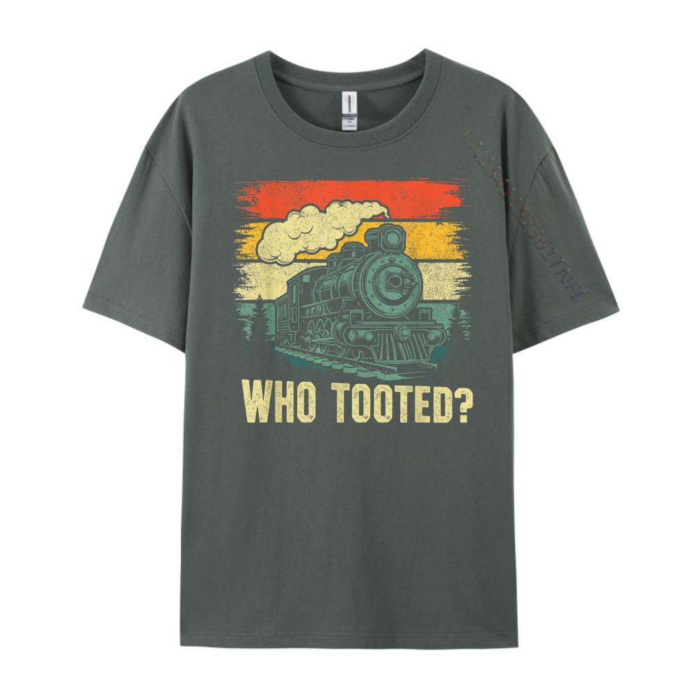 Funny Who Tooted Train Lovers Boys Men 3XL Men Clothing Streetwear Big Size Cool