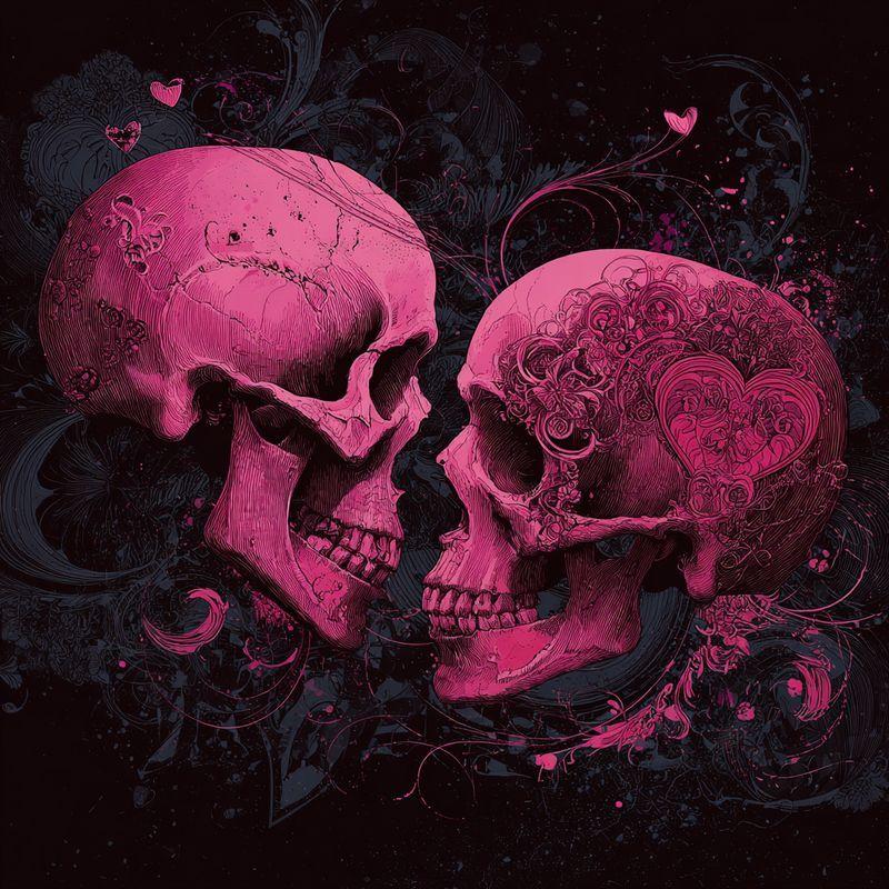 Full Drill Square Diamond Painting Pink skull 5D DIY Diamond Art Mosaic Cross Stitch Halloween Handicraft H