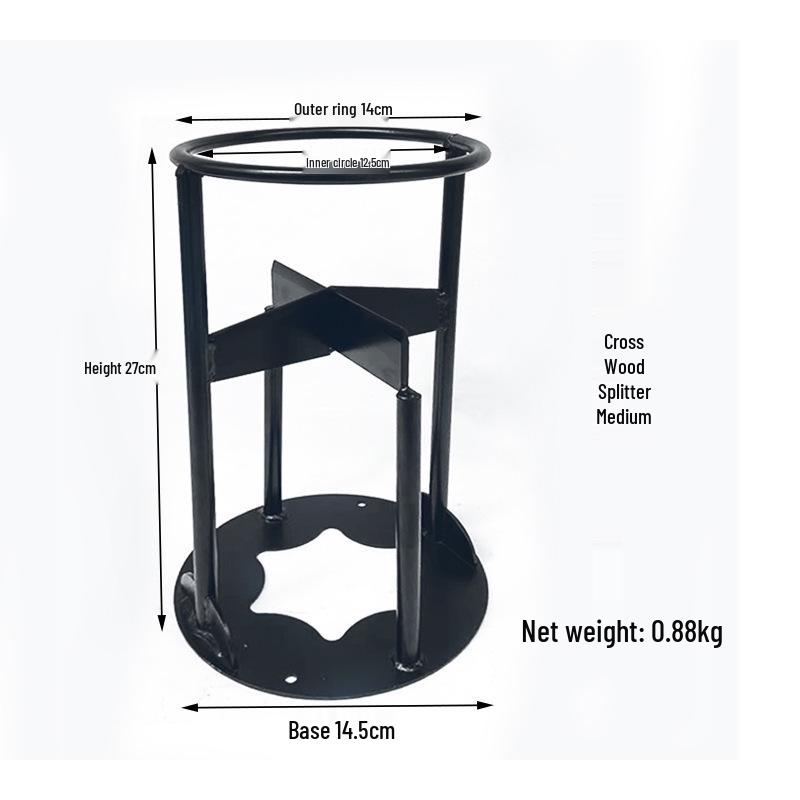 Cross-Type Firewood Splitter: Outdoor and Household Firewood Separator Tool