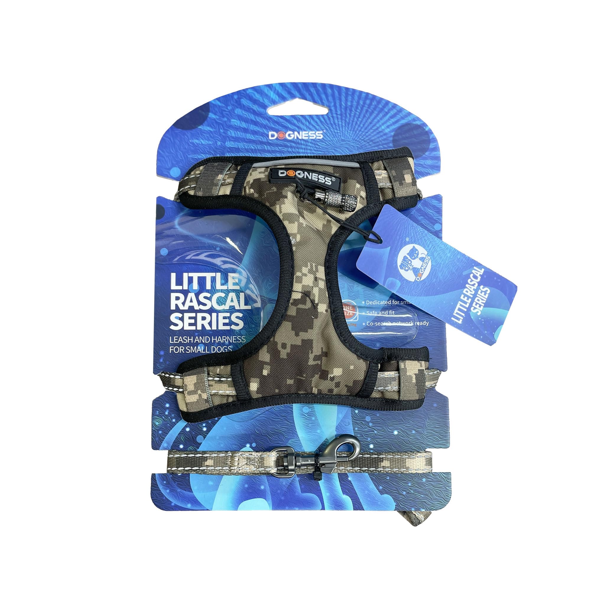 

ROOKCRAN Dogness Поводок Шлейка Little Sand для и Больших Безопасный 017547 и Набор, Rascal, Камуфляж, Маленький, Средний, Собак, Стильный, Безопасный, Подходит,
