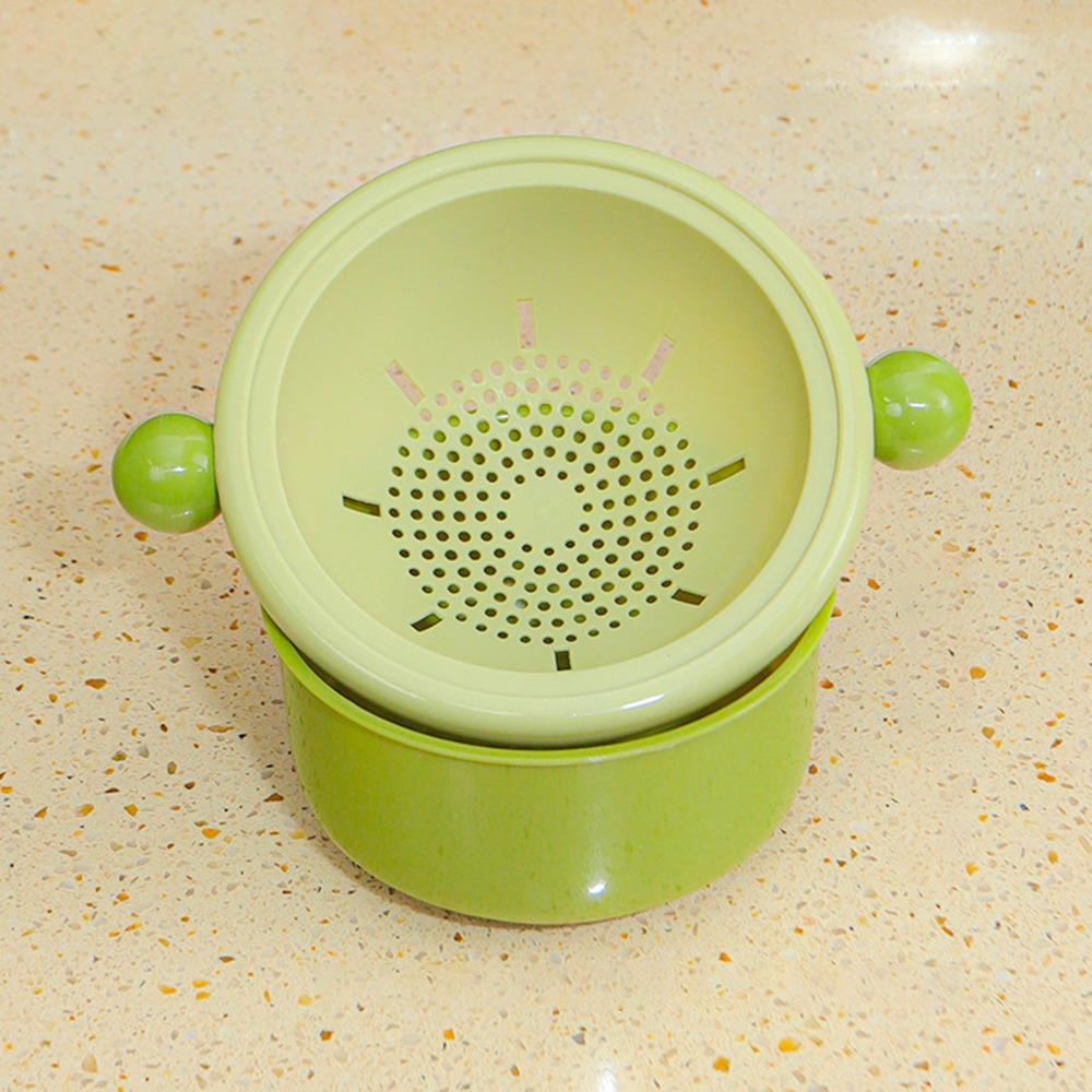 

Stackable Double Layer Drain Basket Double Ball Vegetable Washing Basin for Fruits and Vegetables