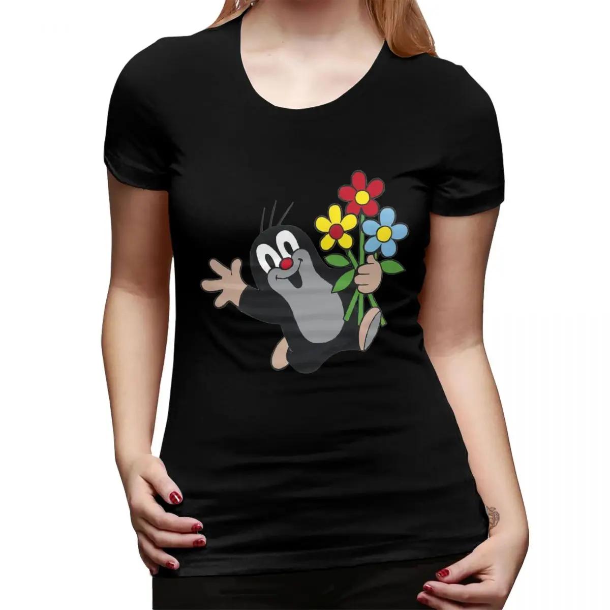 

Mole Happy Krtek TShirt for Women ONeck Streetwear T Shirts Womens Tees Short Summer Clothes Tops 4XL