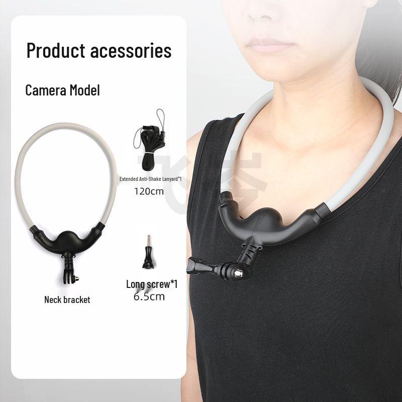 Neck and Chest-Mounted Shooting Stand for First-Person View and Fishing Photography