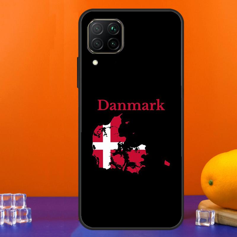 Denmark Flag For Huawei Nova 9 10 SE 5T 12i 12s 11i Y91 Y90 Y60 Y70 Y72 Y61 P60 Pro P20 P40 P30 Lite Case