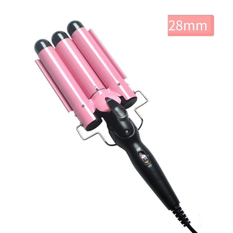 Curling Stick Home Egg Roll Stick Golden Three-Tube Curling Iron Big Wave Electric Curling Stick Splint