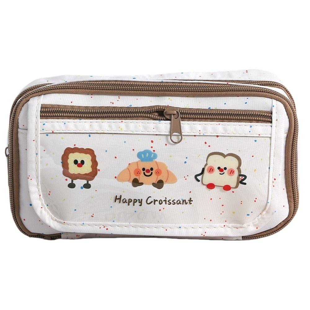 Cosmetics Storage Korean Pencil Bag Animal Bear Dog Makeup Bag Cartoon Pencil Case  Student