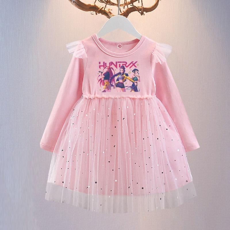 New children's clothing girls' dress spring and autumn children's tutu skirt HUNTR/X princess dress witch hunter skirt