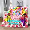 1pc Blanket Gracie's Corner1 Print Design, Lightweight Blanket for Sofa, Bed- Soft &Warm, Gift for All Seasons like Christmas, Halloween