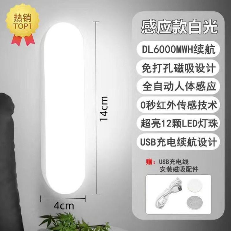 Wall-Mounted Reading Light, Stick On Bunk Bed Lamp Dimmable Lights, Magnetic Mounted Under Cabinet Lighting Rechargeable Battery