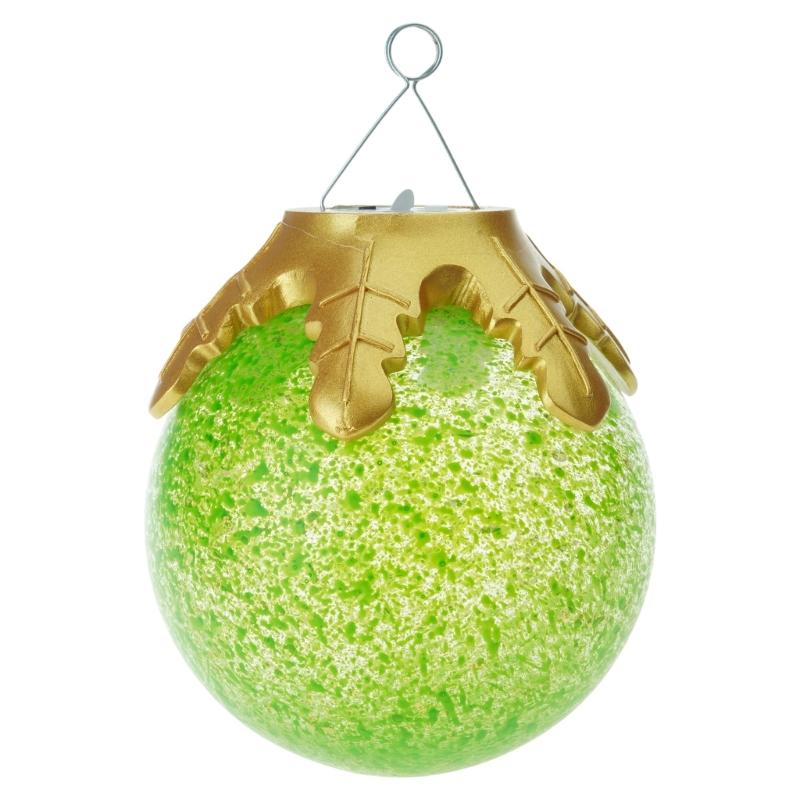 Polyethylene Glycolbattery Operated Shatterproof Plastic Christmas Ornament PEG Texture for Table Festival Decors