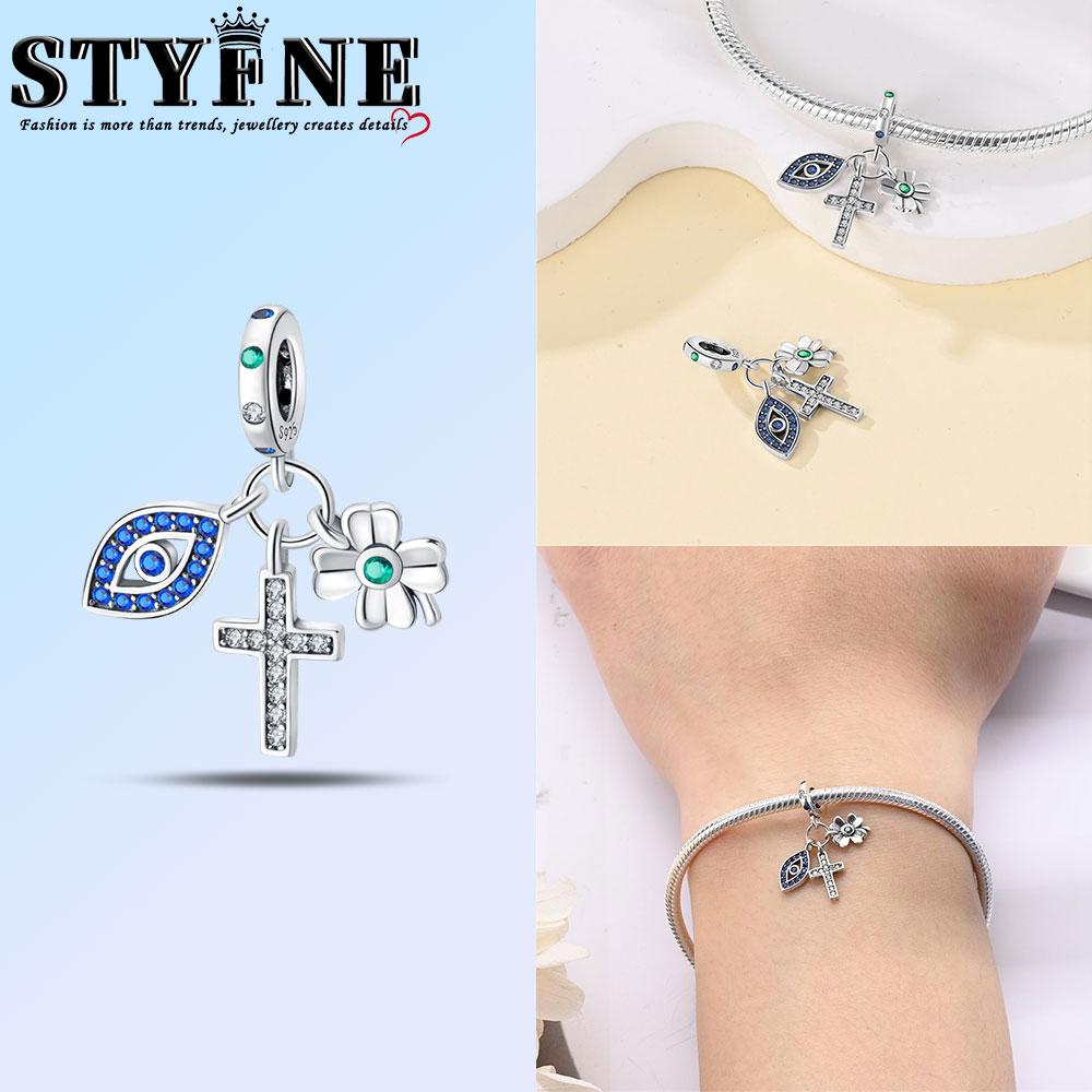 Classic Copper Holy Angel Cross Charms Beads Pendants For Women Fit Original Bracelets Diy Jewelry Gift