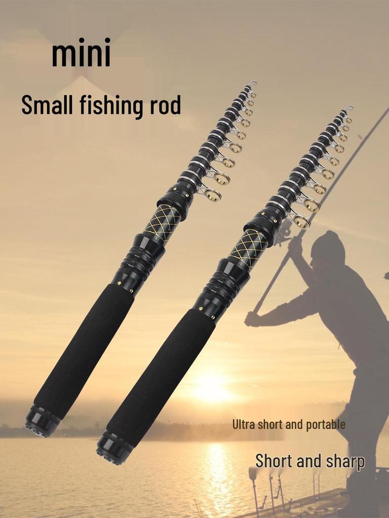 Ultra-compact, Universal High Carbon Fishing Rod for Freshwater & Seawater - Retractable, 28-tone, Long-casting, Ultra-hard.