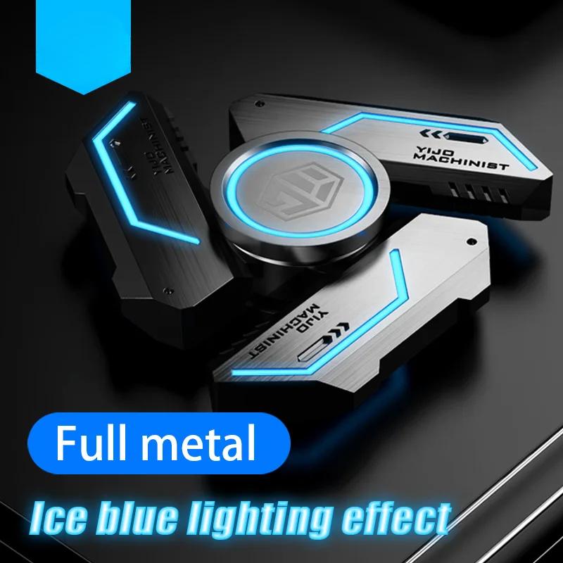 Fidget Spinner Alloy Luminous Light EDC Hand Gyroscope Stress Toys R188 Silent Bearing for Adults Male Kids Toys Birthday Gift
