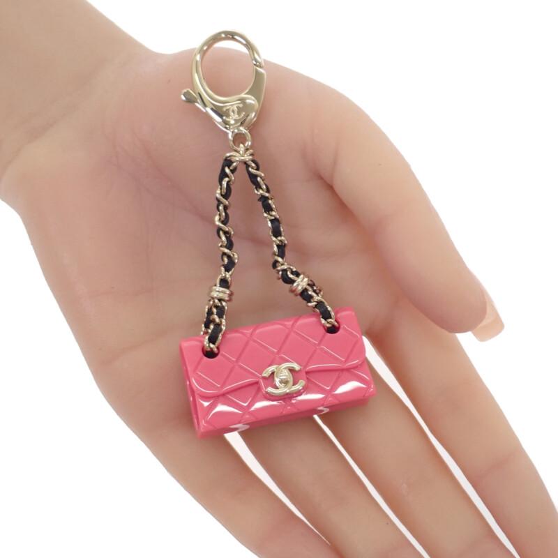 CHANEL  ABA121 Bag charm pink Women