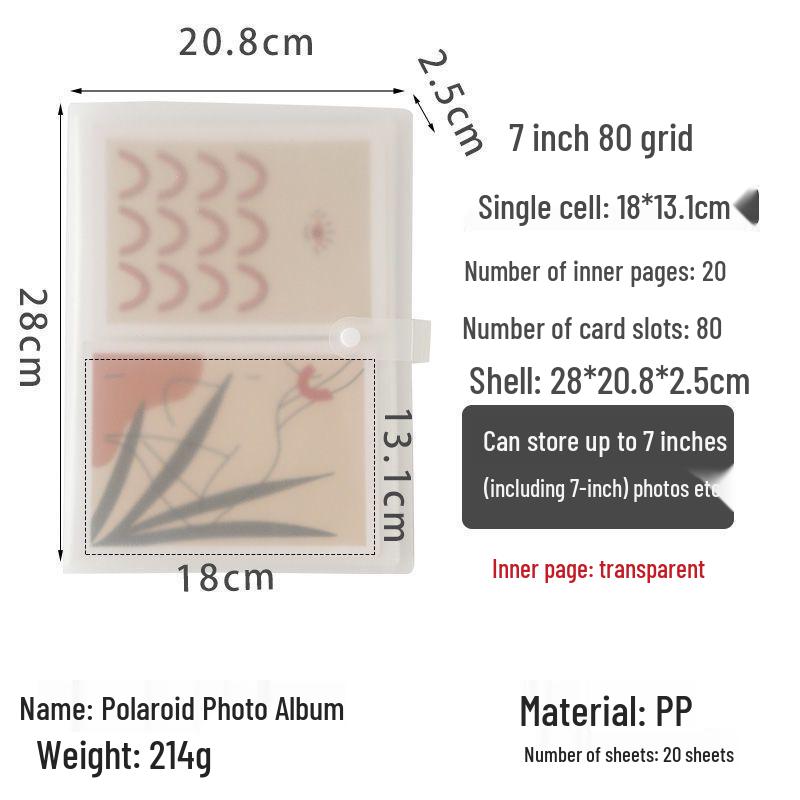 3-Inch Polaroid & Ticket Storage Album for Stargazing Keepsakes
