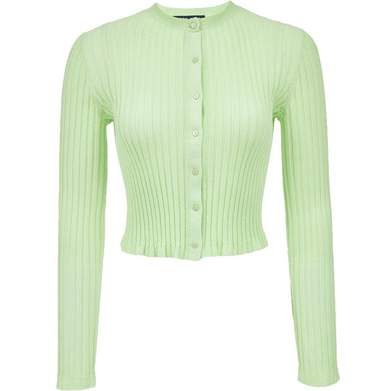 

VEROMODA Women s Short Knit Cotton Blend Cardigan M