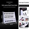Multi-Camera Desktop and Floor Phone Holder with Charging Feature