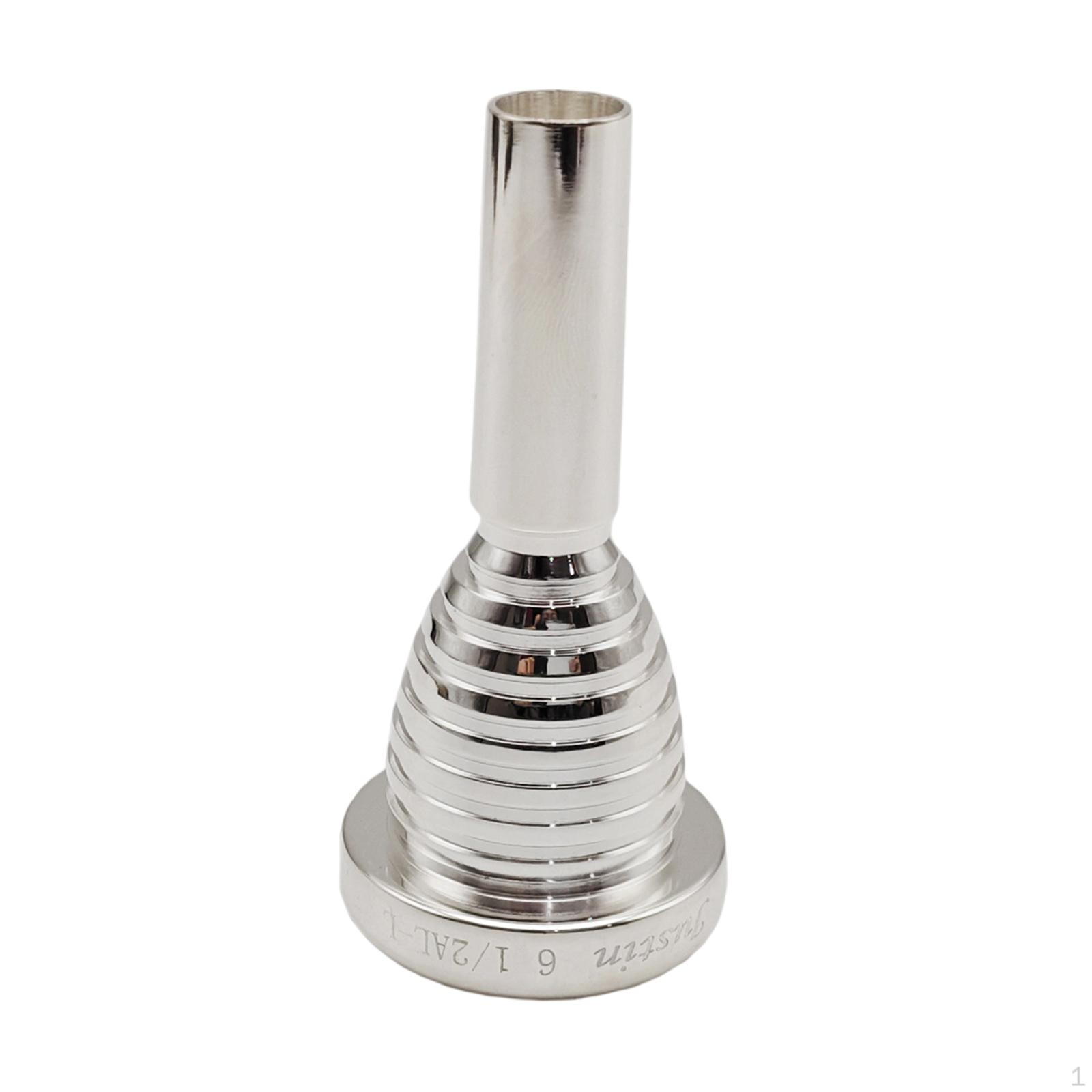 Мундштук для тромбона Латунный Улучшенное качество звука Профессиональный для теноровых тромбонов Музыкальный инструмент Thread Large Shank