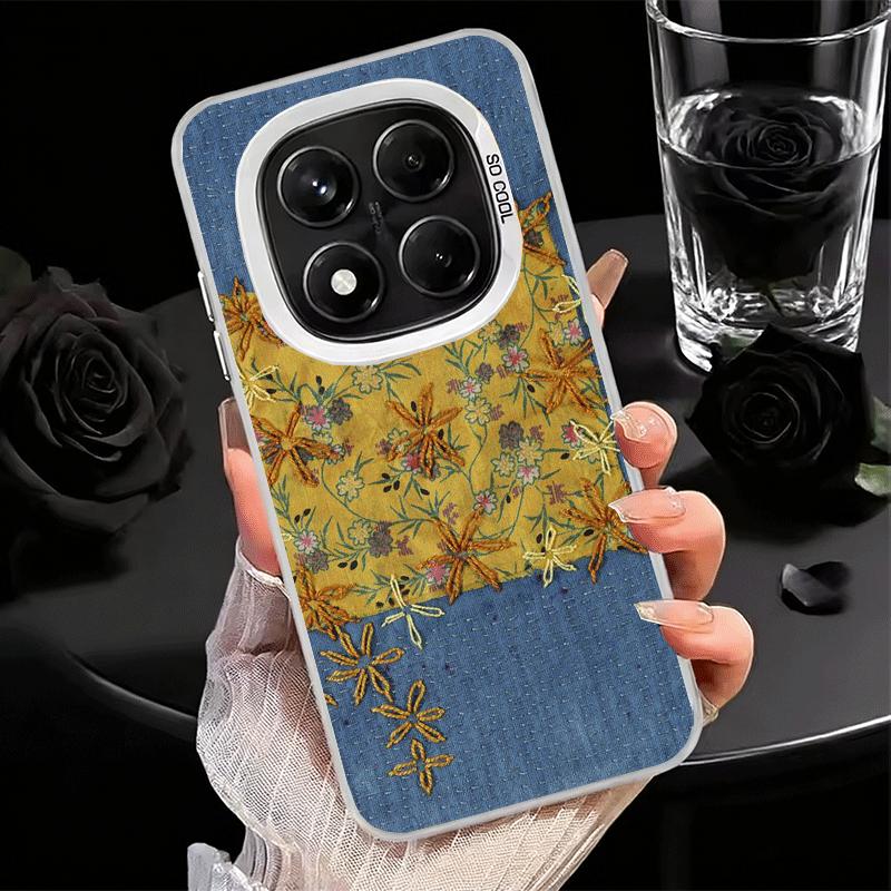 Retro Denim Pattern Soft Phone Case for Xiaomi Redmi Note 13 14 15 Pro Plus 12S 12 11S 11 11T 10S 10 Shockproof Cover Back Shell