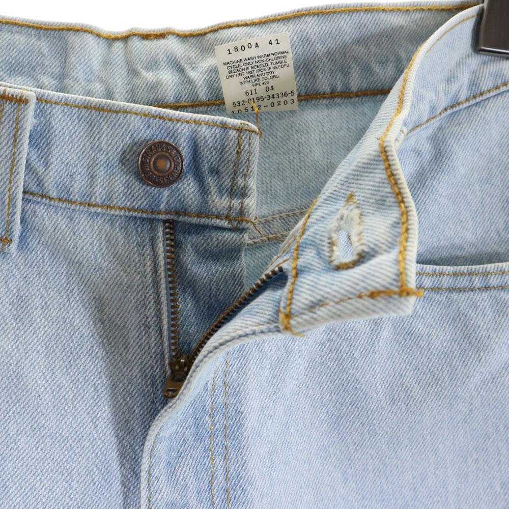 Levi's 90s 512 Made in USA Slim fit Tapered denim pants 9 ice blue jeans Women Used