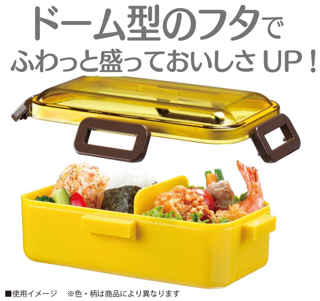Skater Bento Box with a Soft Dome Made In Mickey Friends Picnic Disney 530ml Lid, Japan, & Design, (PFLB6)