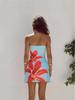Robe Bodycon Florale Décolleté Bardot Été 2025 pour Femmes