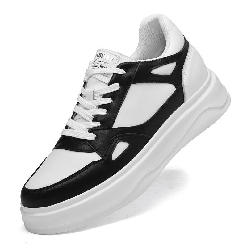 Men Elevator Shoes Oxford Sneakers Lift Insole 6CM Height Increase Summer Sports Plus Size 36-45