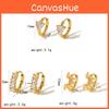 Boucles d'oreilles géométriques en zircon Zirconium Luxe Léger pour Femmes avec Anneaux en Acier Inoxydable Parfaites pour un Usage Décontracté et de Bureau