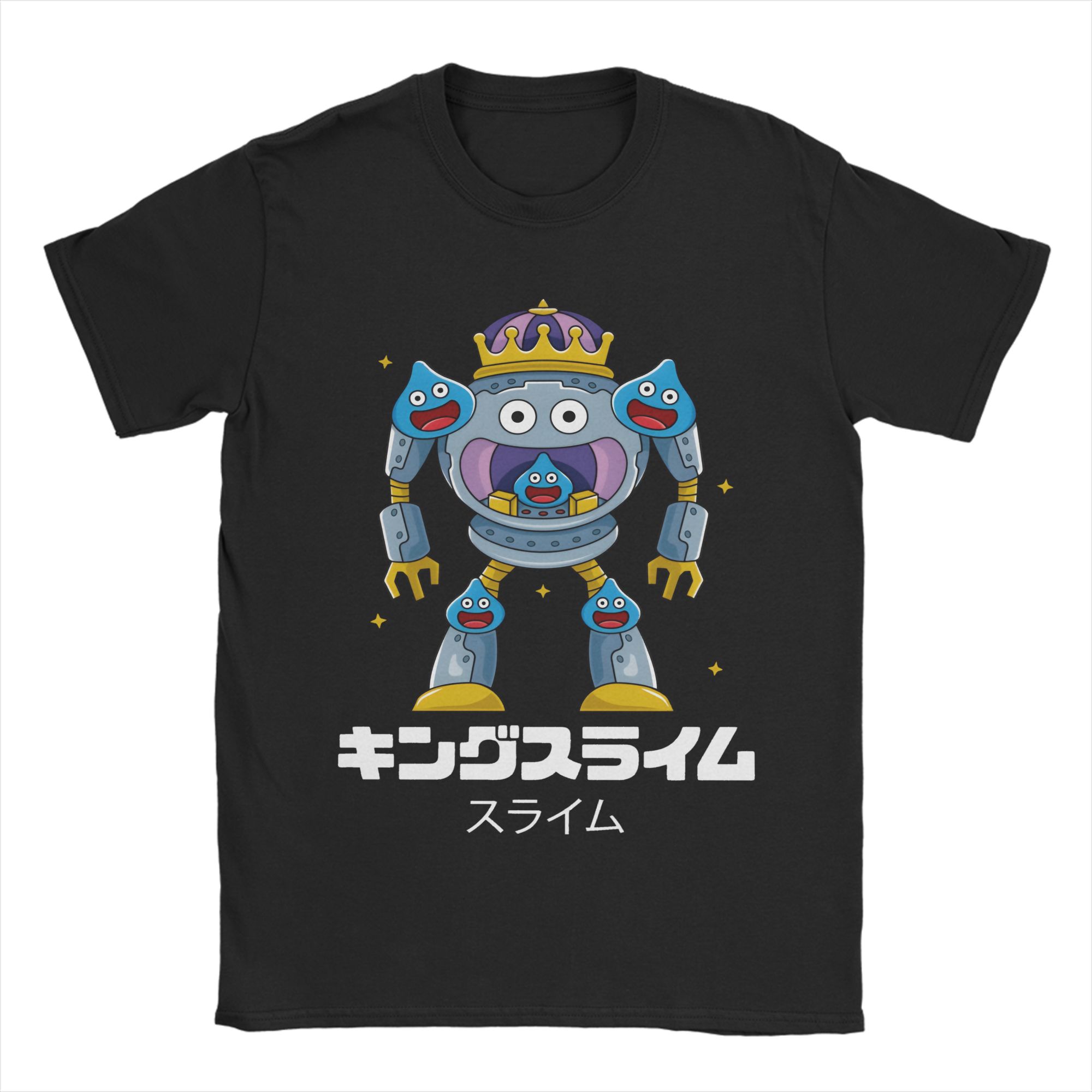 

Fashion Dragon Quest slime T Shirt For Unisex Cotton Tshirts Short Sleeve Clothes 4XL