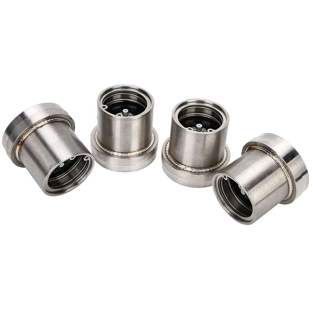 4pcs 2.441in Stainless Steel Trailer Bearing with Protective Buddy Bra Accessory