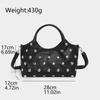 Trendy Minimalist Rivet Shoulder Bag: Versatile Vintage-Style Handbag for Women