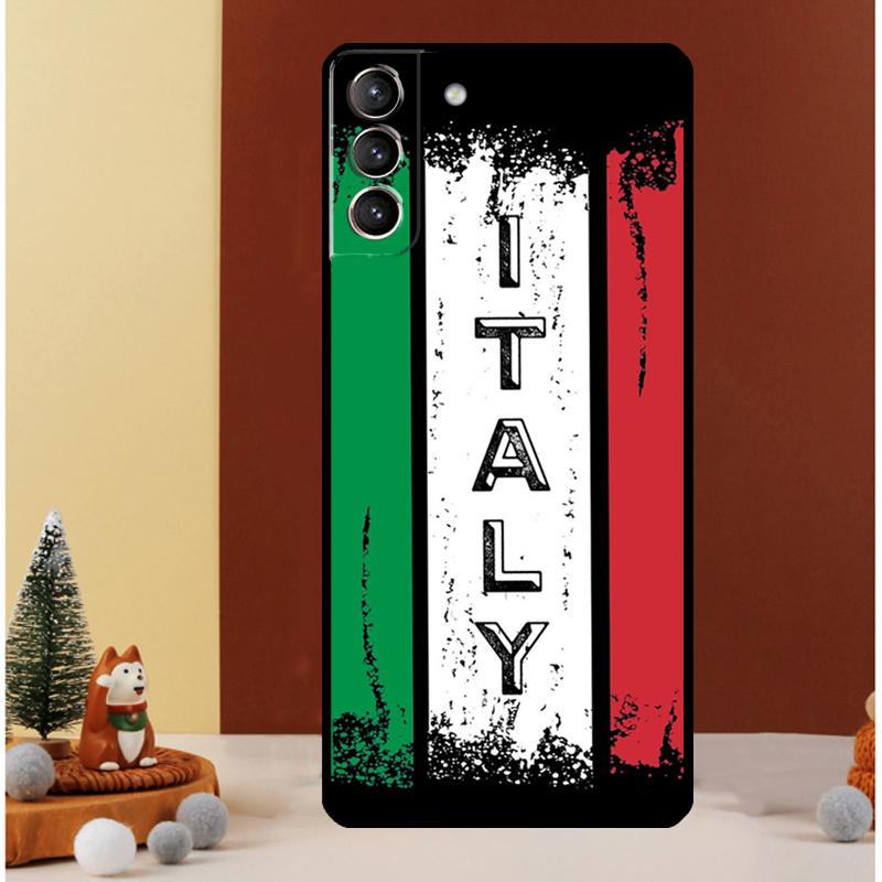 Italy Flag Vintage Italian Case For Samsung Galaxy S23 S24 Ultra S8 S9 S10 S22 Plus Note 10 20 Ultra S20 S21 FE Cover