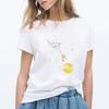 Little Prince White Print Women's Short Sleeve T-Shirt