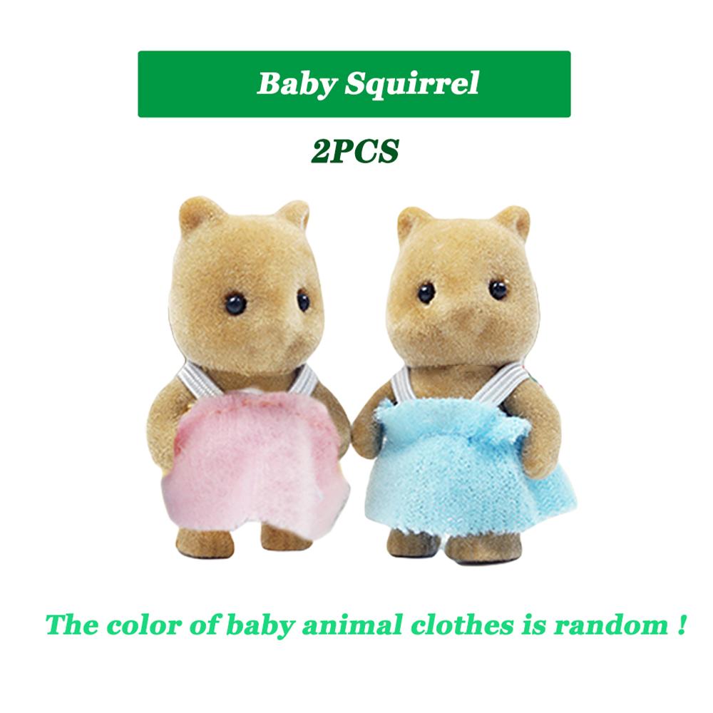 

1:12 Симуляция Семья Лесных Животных Кролик Панда Коала Олень Кукла Младенец Фигурки Кукольного Домика Коллекционная Игрушка Набор Мебели Подарок