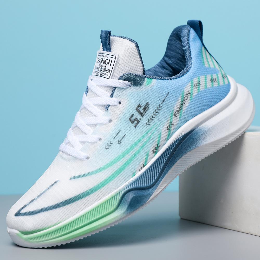 

New large size men s shoes summer ice silk mesh sneakers men s casual shoes soft sole lightweight running shoes men 37