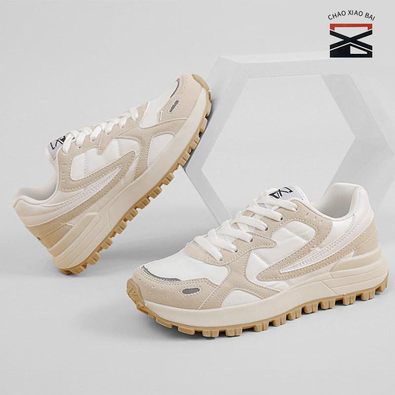 

CHAOXIAOBAI Толстая подошва Женская обувь 2023 Весенние кроссовки Женские все матчи Повседневный женский тренд