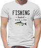 Fishing - Hooked For Life - Mens Womens Kids Mens Kids T Shirt - Angling Fisher Fisherman Gift Present Dad Grandad Brother Sister Funny