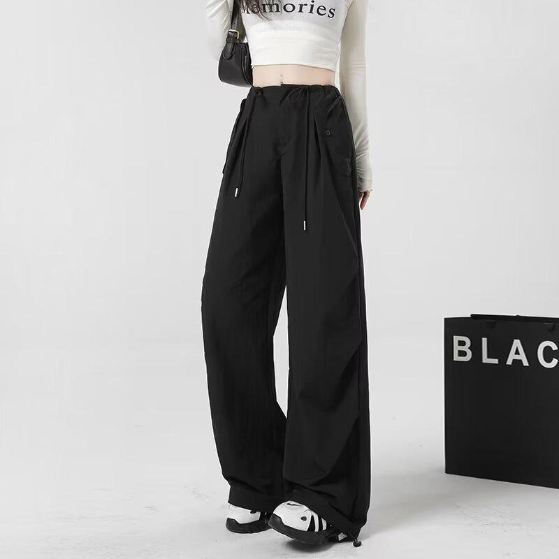 Women's American-Style Quick-Dry High-Waist Wide-Leg Summer Overalls 2024