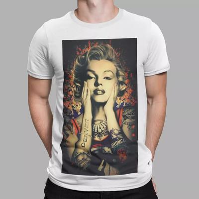 Camiseta MARILYN MONROE Modelo Retro Película Unisex Camiseta Regalo Blanca Clásica Tatuaje Camiseta Unisex