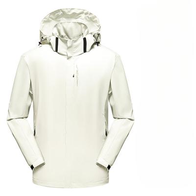 Neue winddichte und wasserdichte Jacke Herren Kapuze abnehmbar Windbreaker Outdoor Freizeitjacke Sportjacke